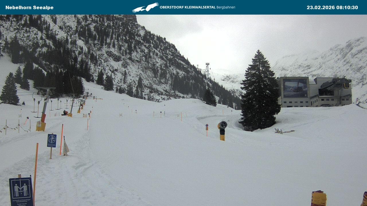 Archiv Foto Webcam Nebelhornbahn Mittelstation