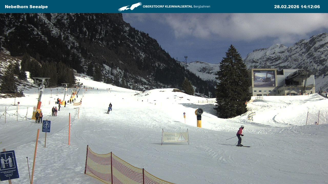 Archiv Foto Webcam Nebelhornbahn Mittelstation