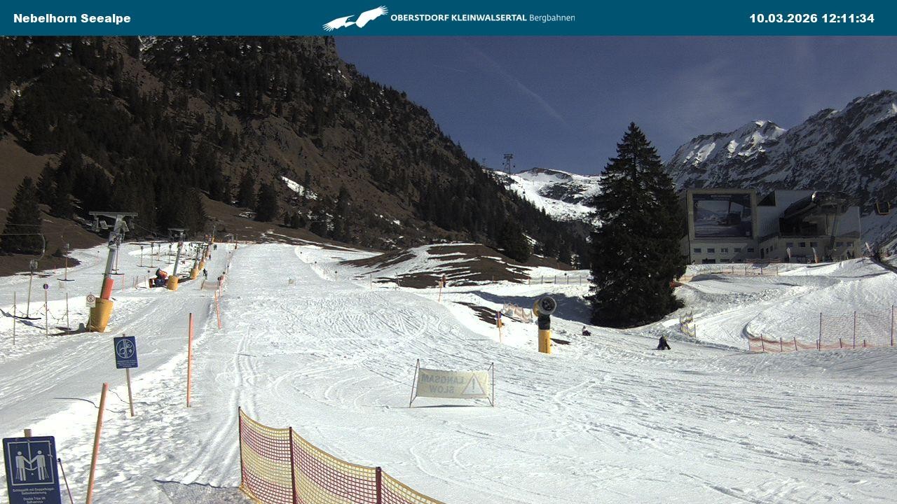 Archiv Foto Webcam Nebelhornbahn Mittelstation