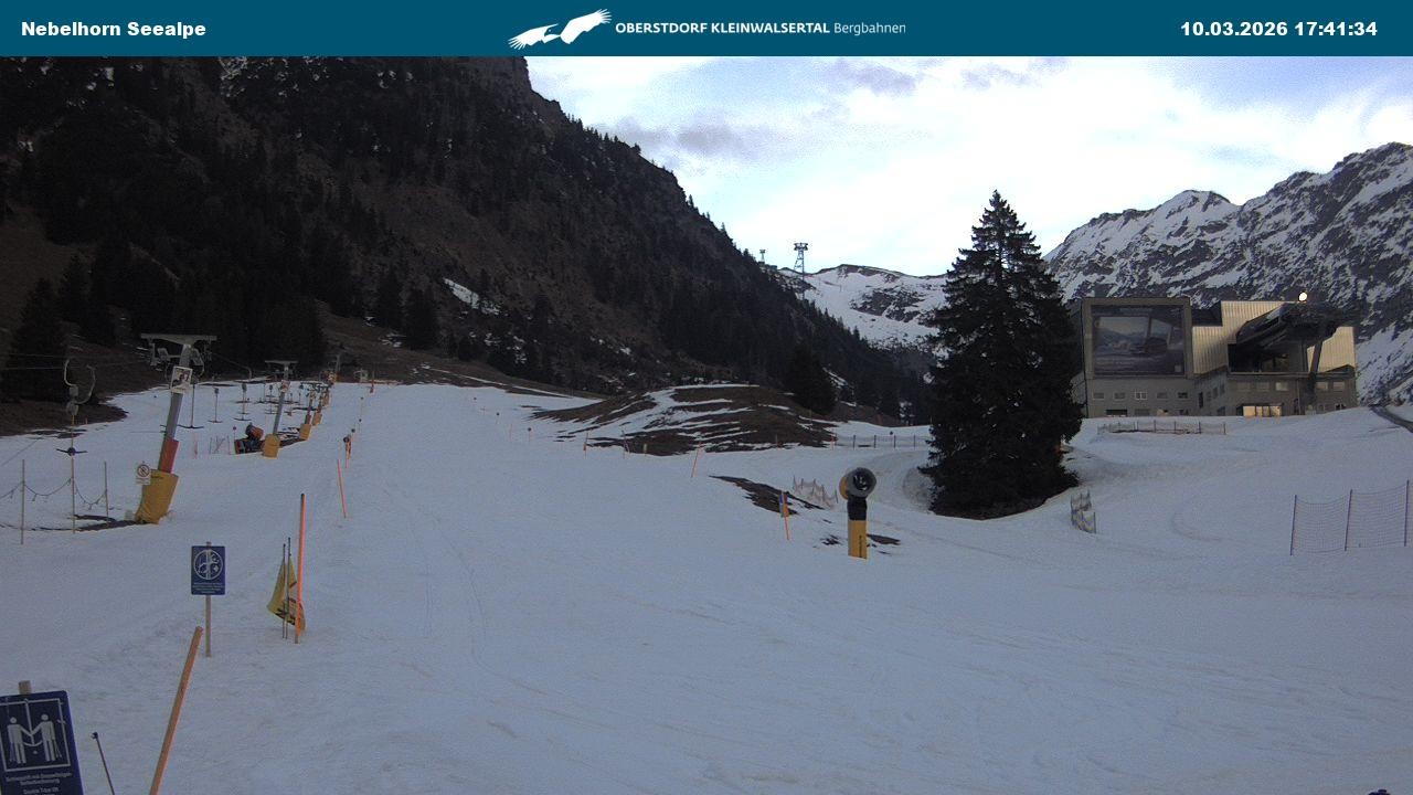 Archiv Foto Webcam Nebelhornbahn Mittelstation