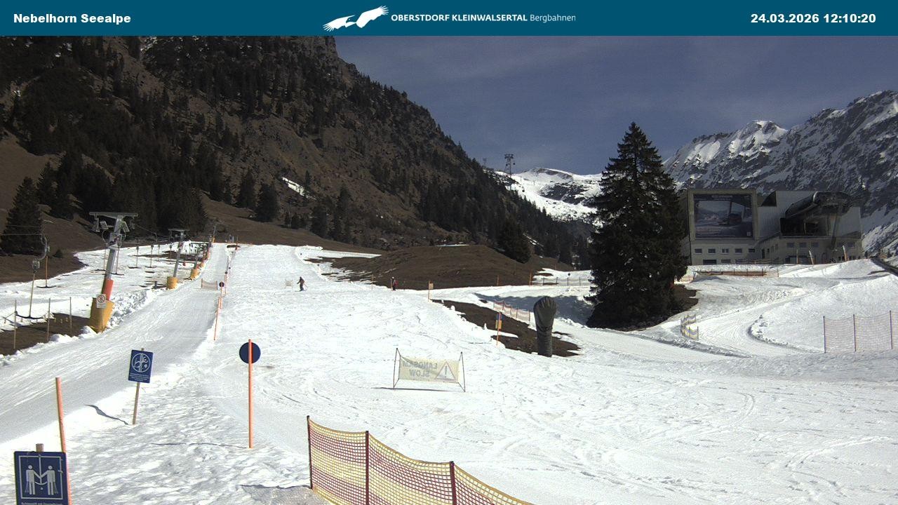 Archiv Foto Webcam Nebelhornbahn Mittelstation