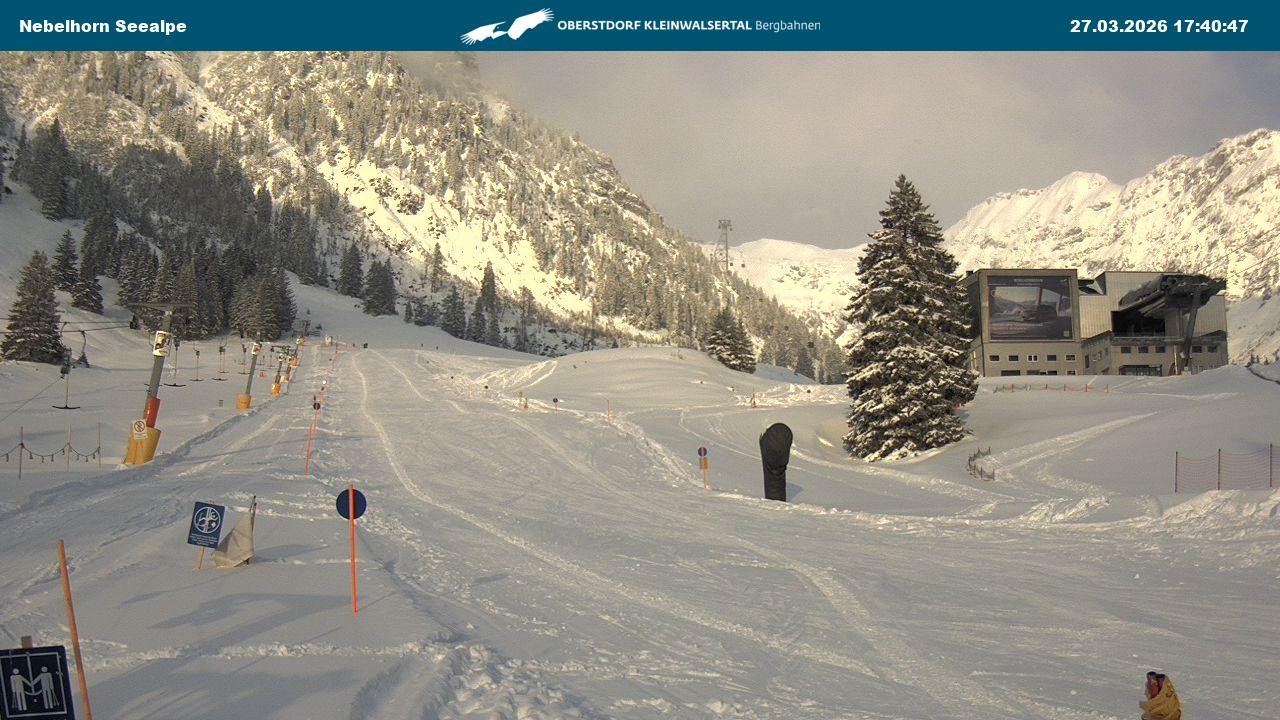 Archiv Foto Webcam Nebelhornbahn Mittelstation