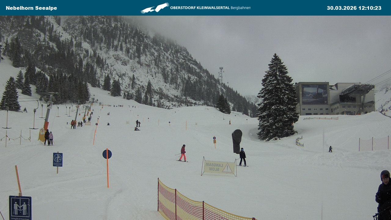 Archiv Foto Webcam Nebelhornbahn Mittelstation