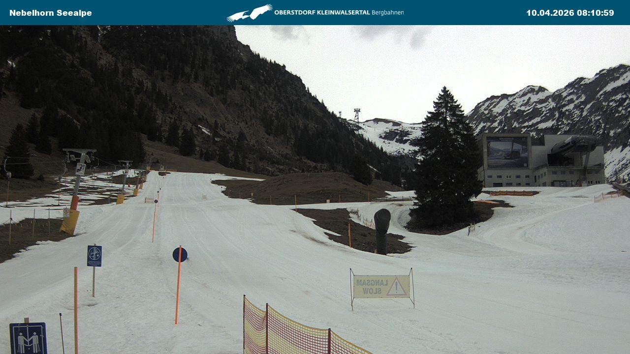 Archiv Foto Webcam Nebelhornbahn Mittelstation