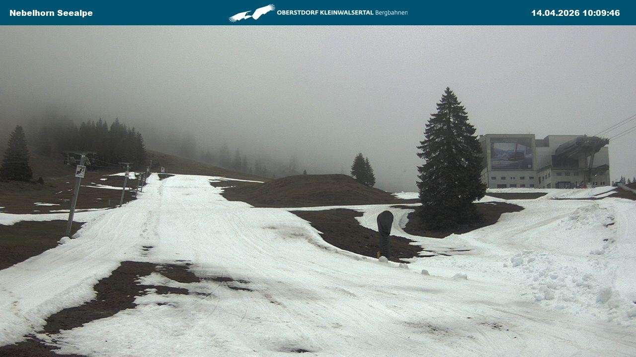 Archiv Foto Webcam Nebelhornbahn Mittelstation