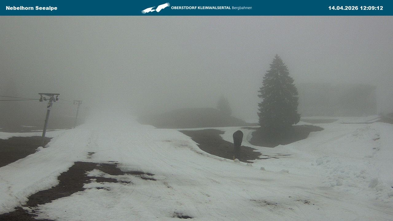 Archiv Foto Webcam Nebelhornbahn Mittelstation