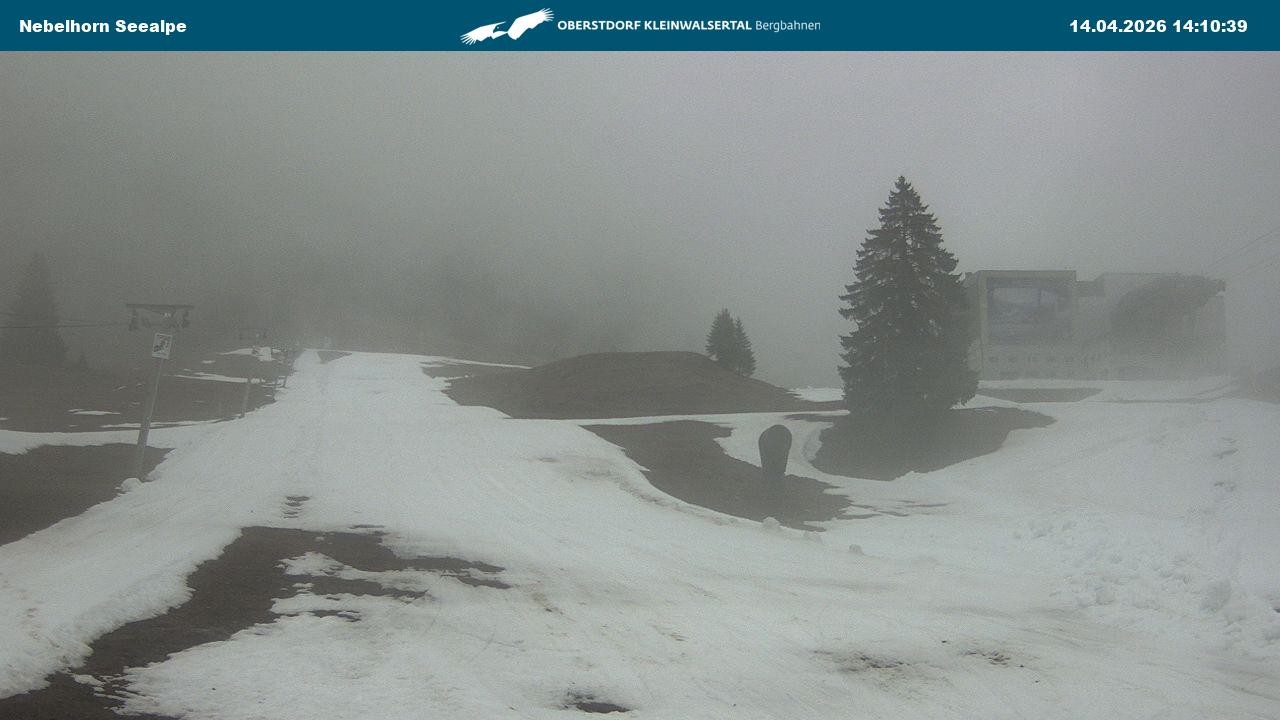 Archiv Foto Webcam Nebelhornbahn Mittelstation