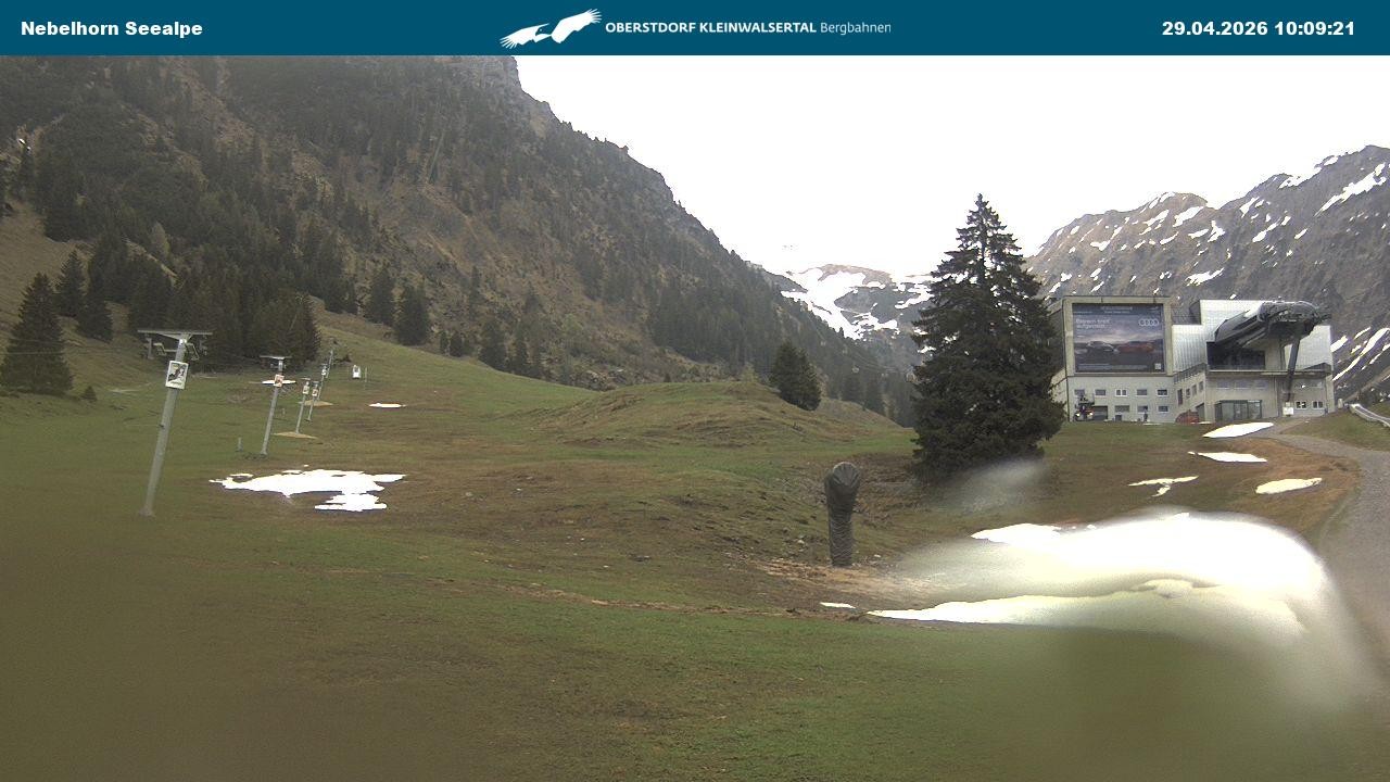 Archiv Foto Webcam Nebelhornbahn Mittelstation