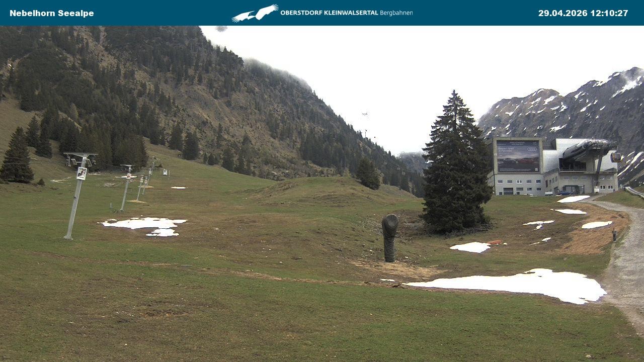 Archiv Foto Webcam Nebelhornbahn Mittelstation