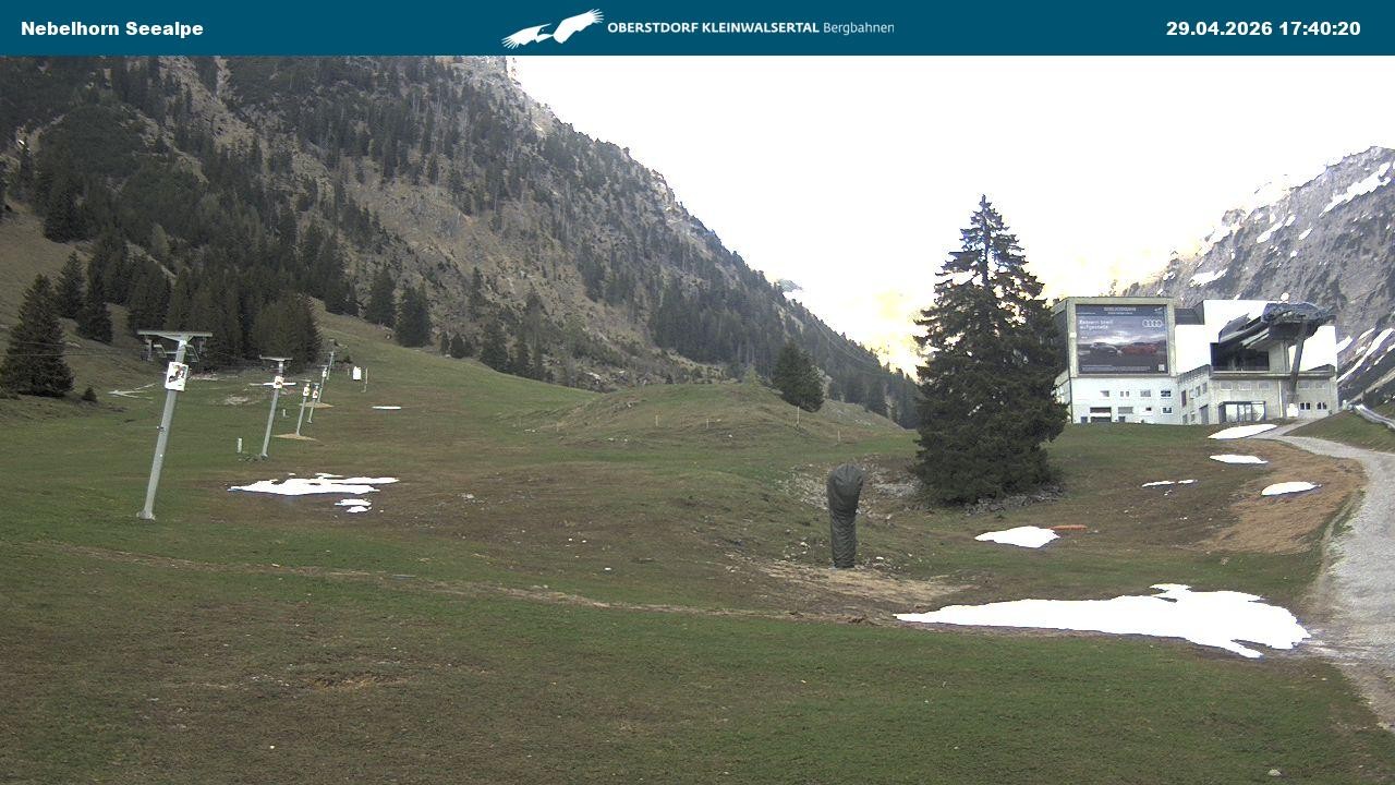Archiv Foto Webcam Nebelhornbahn Mittelstation