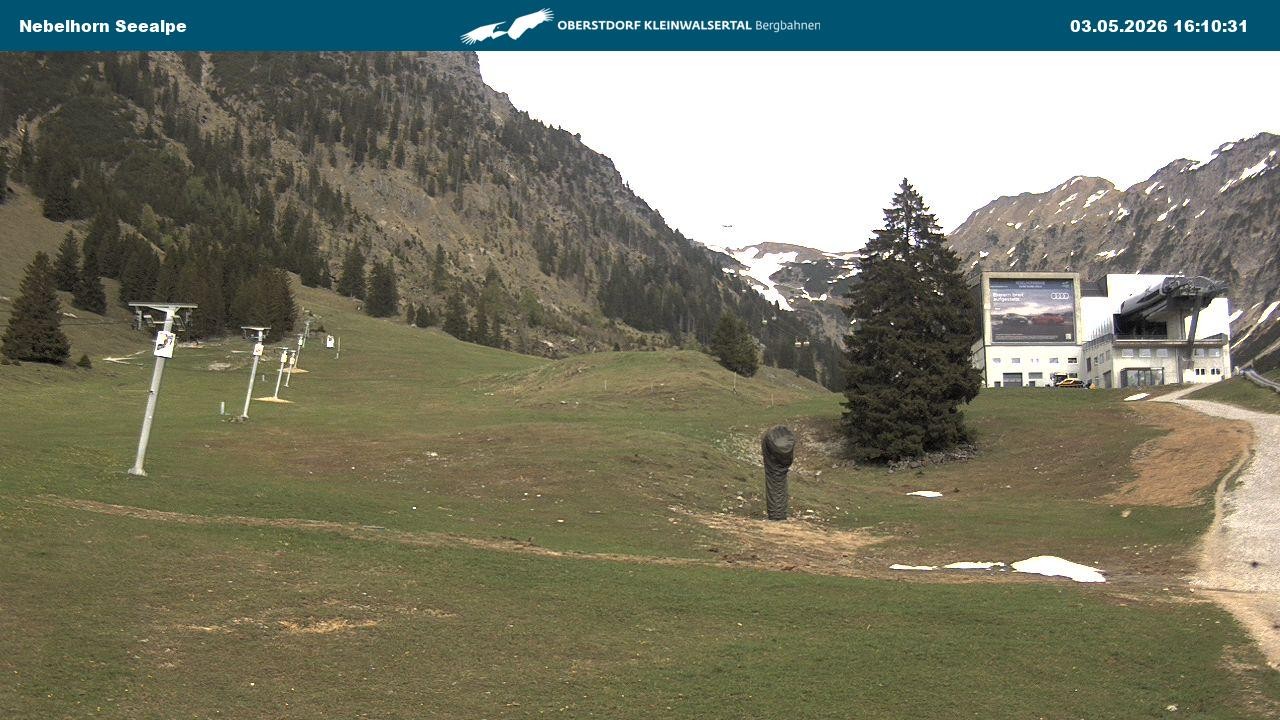 Archiv Foto Webcam Nebelhornbahn Mittelstation