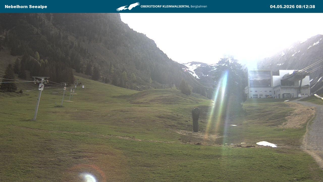 Archiv Foto Webcam Nebelhornbahn Mittelstation