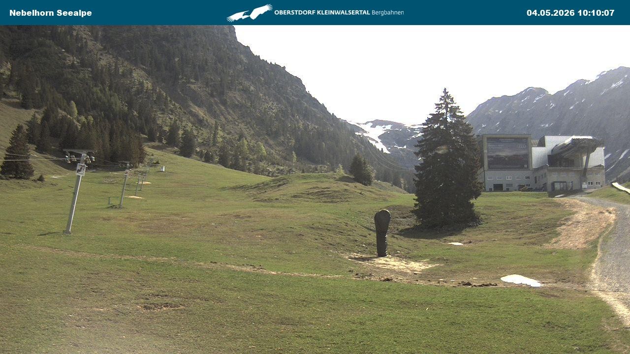 Archiv Foto Webcam Nebelhornbahn Mittelstation