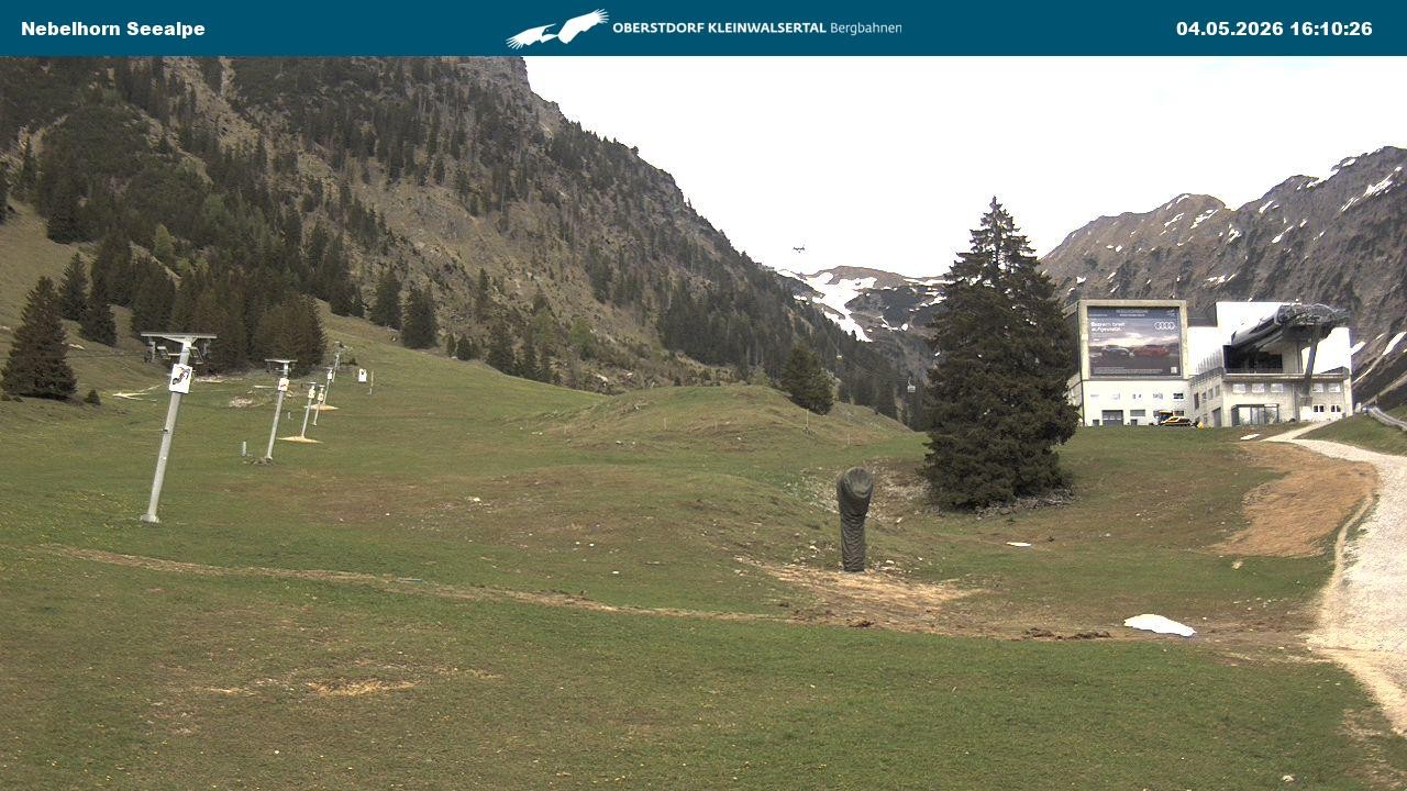 Archiv Foto Webcam Nebelhornbahn Mittelstation