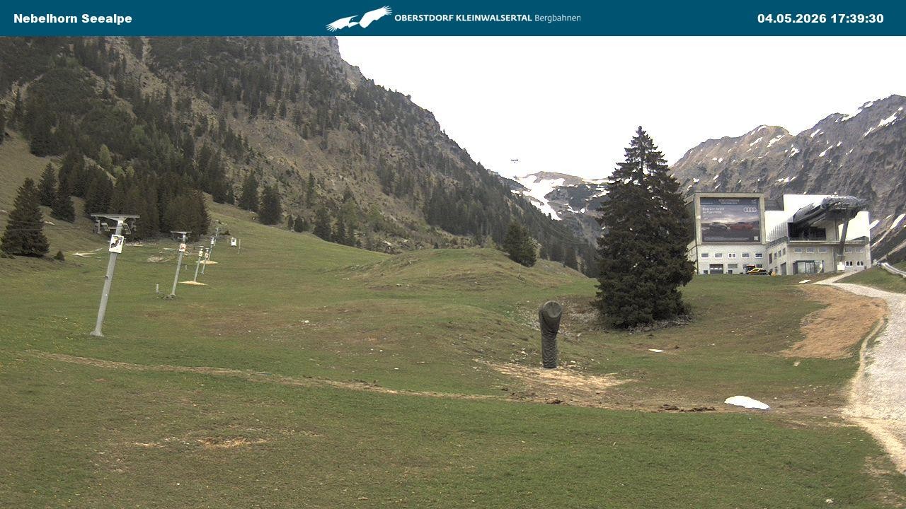 Archiv Foto Webcam Nebelhornbahn Mittelstation
