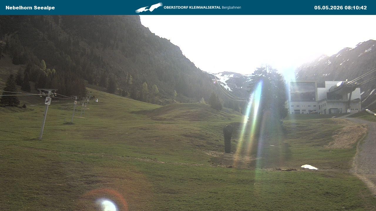 Archiv Foto Webcam Nebelhornbahn Mittelstation