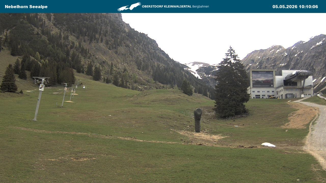 Archiv Foto Webcam Nebelhornbahn Mittelstation