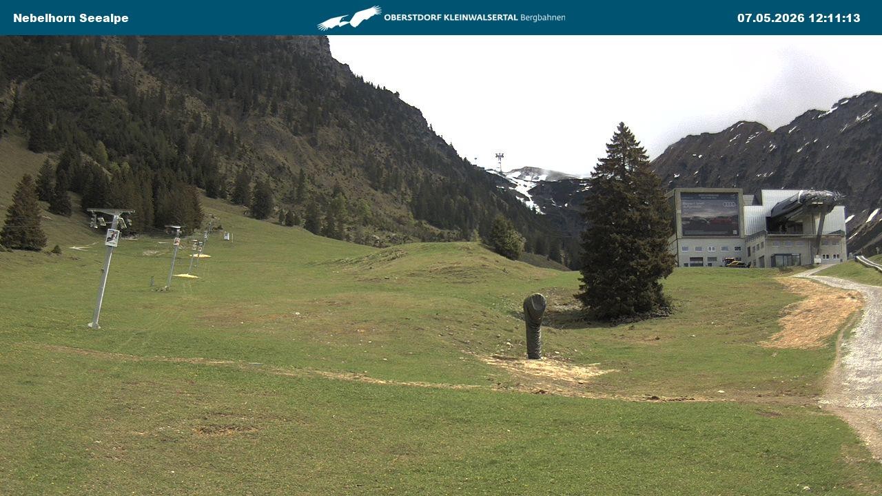 Archiv Foto Webcam Nebelhornbahn Mittelstation