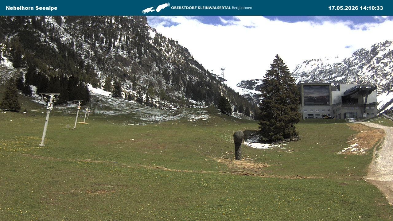Archiv Foto Webcam Nebelhornbahn Mittelstation