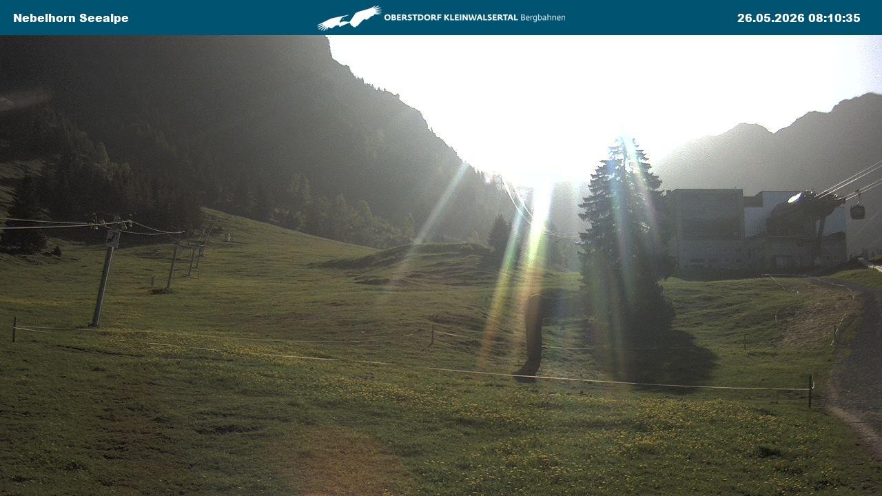 Archiv Foto Webcam Nebelhornbahn Mittelstation