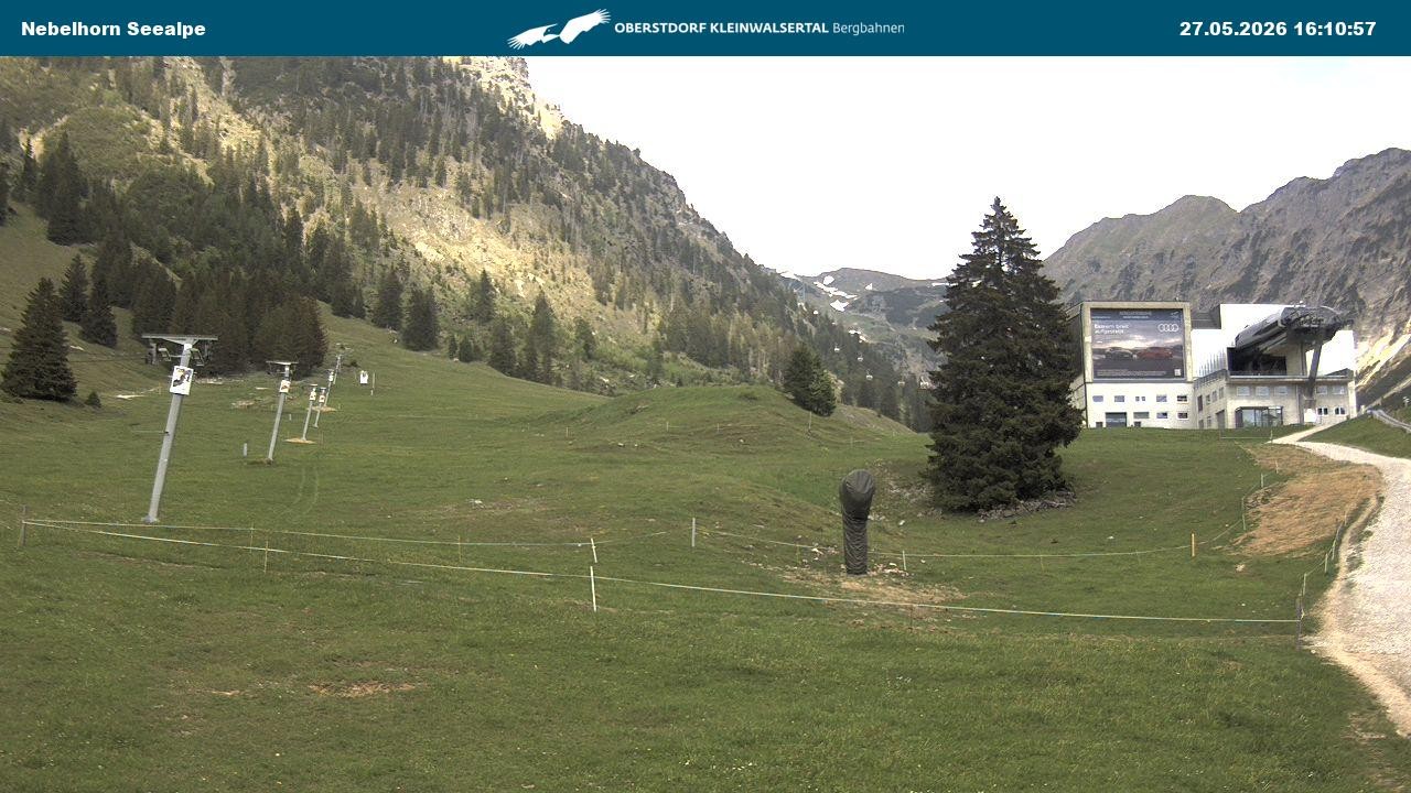 Archiv Foto Webcam Nebelhornbahn Mittelstation