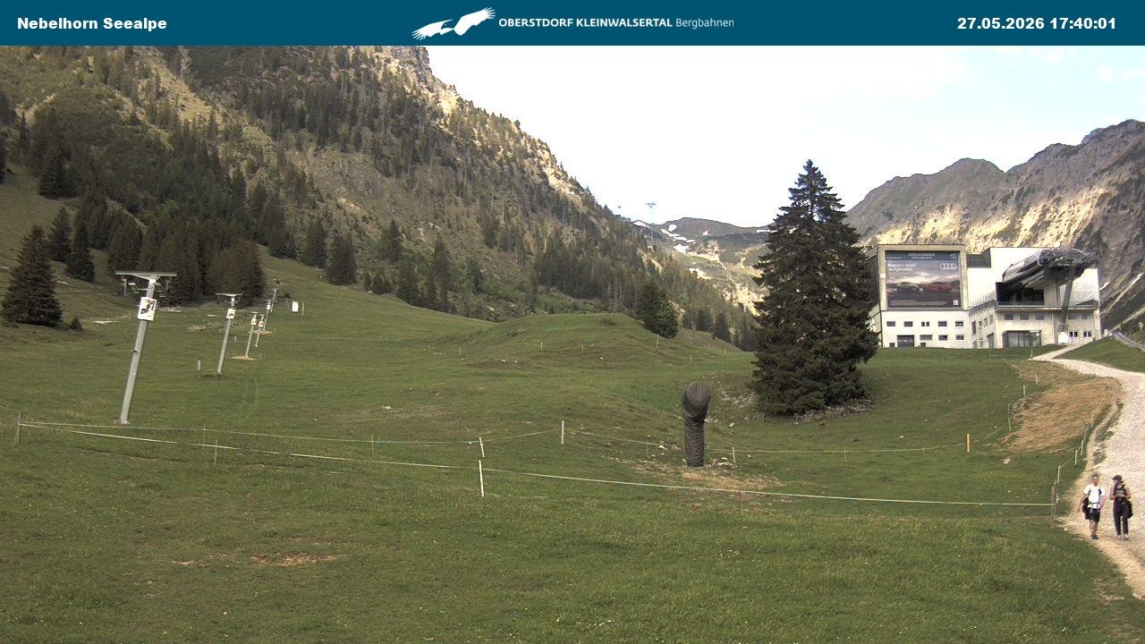 Archiv Foto Webcam Nebelhornbahn Mittelstation