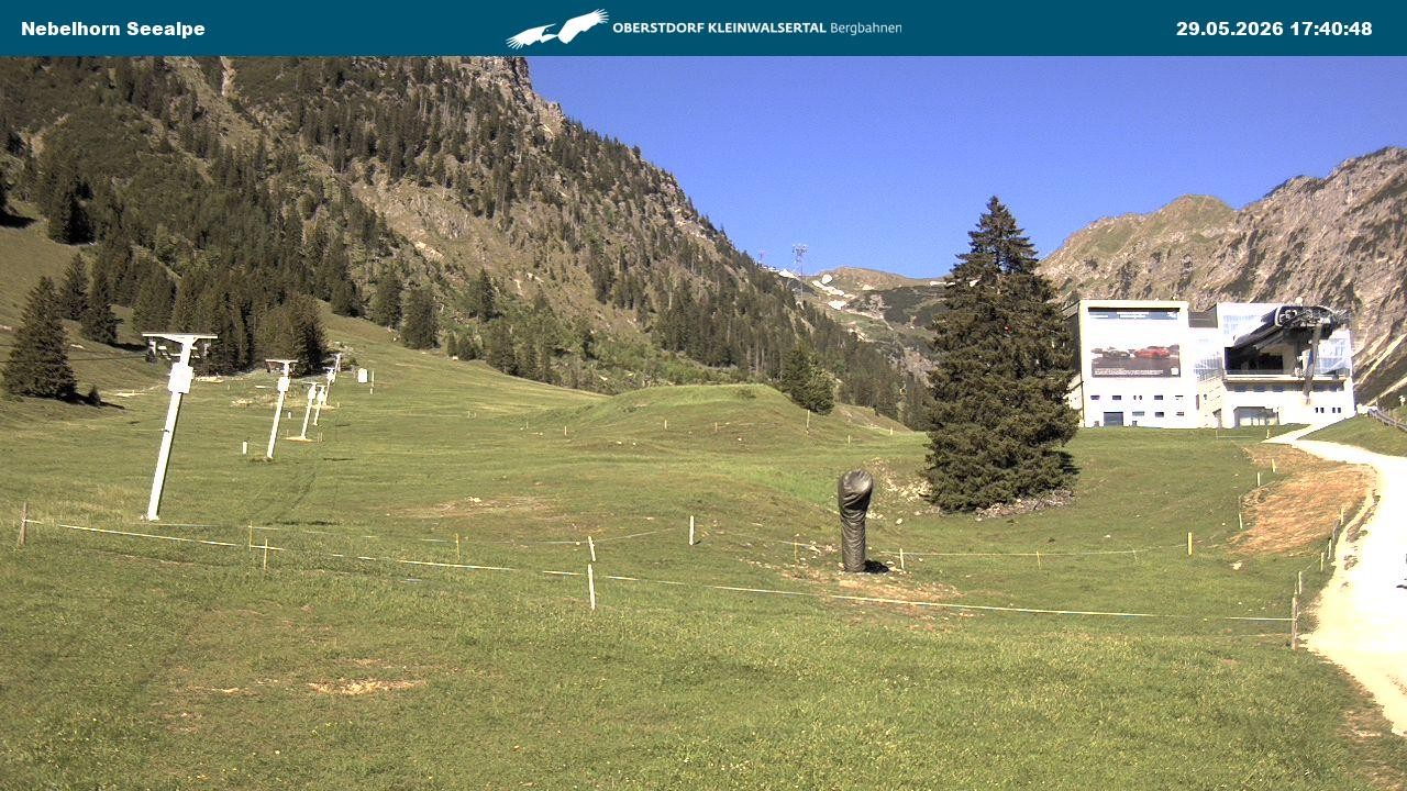 Archiv Foto Webcam Nebelhornbahn Mittelstation