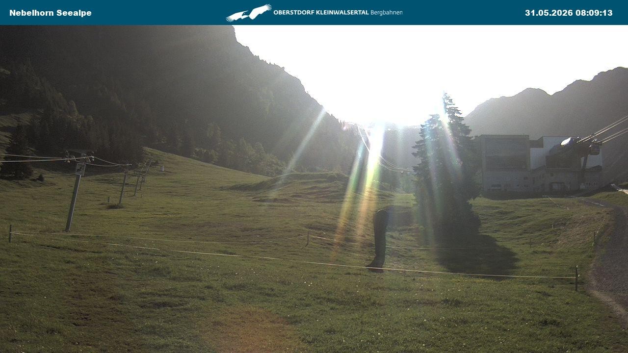 Archiv Foto Webcam Nebelhornbahn Mittelstation