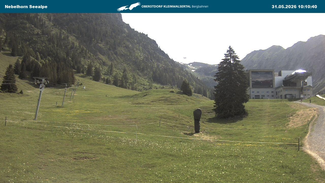 Archiv Foto Webcam Nebelhornbahn Mittelstation