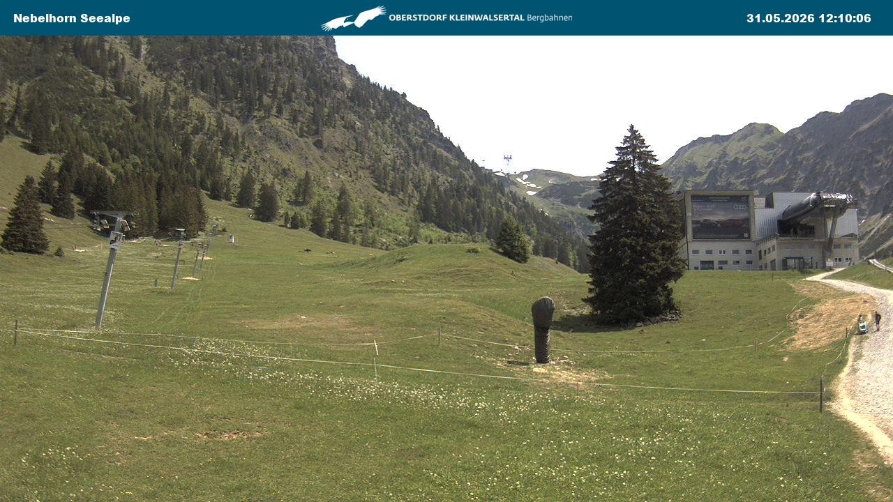 Archiv Foto Webcam Nebelhornbahn Mittelstation