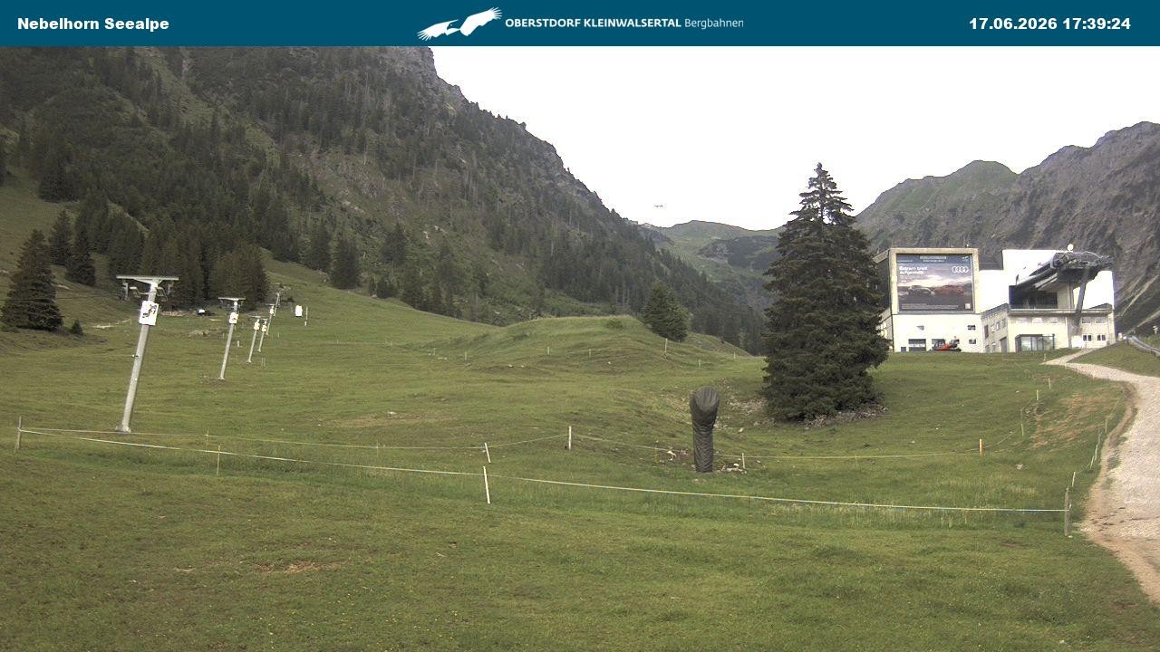 Archiv Foto Webcam Nebelhornbahn Mittelstation