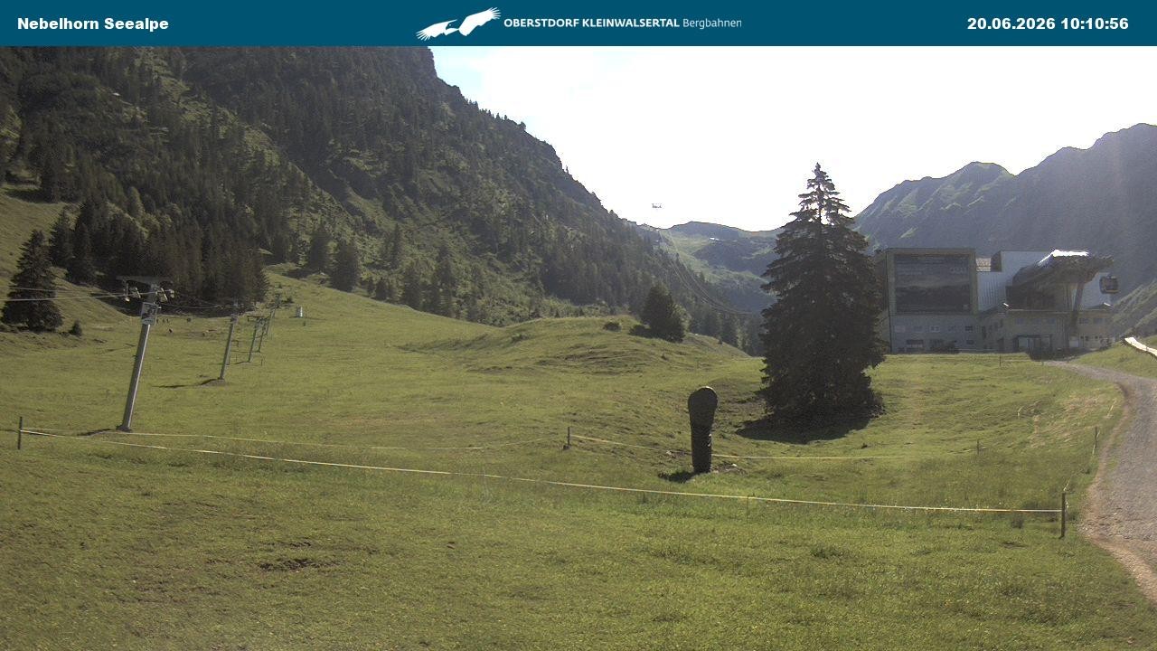 Archiv Foto Webcam Nebelhornbahn Mittelstation