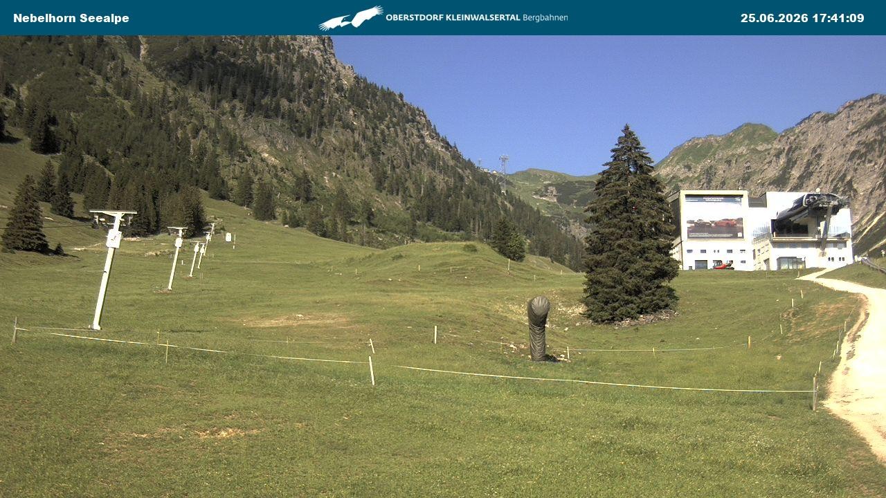Archiv Foto Webcam Nebelhornbahn Mittelstation