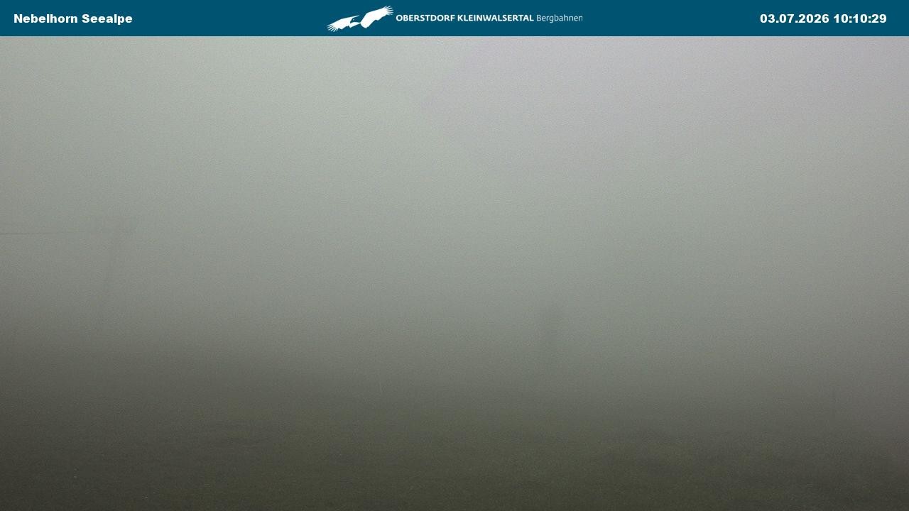 Archiv Foto Webcam Nebelhornbahn Mittelstation