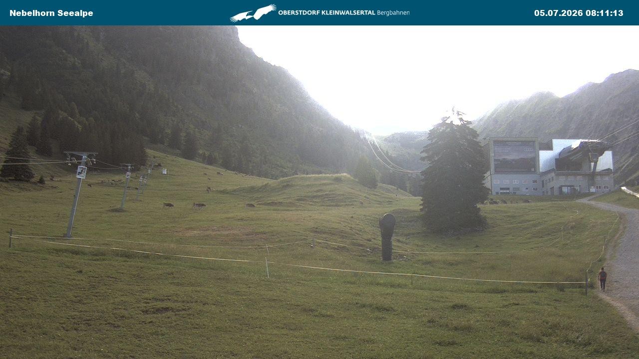 Archiv Foto Webcam Nebelhornbahn Mittelstation