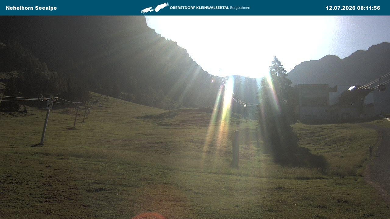 Archiv Foto Webcam Nebelhornbahn Mittelstation
