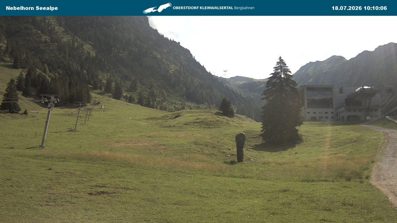 Archiv Foto Webcam Nebelhornbahn Mittelstation