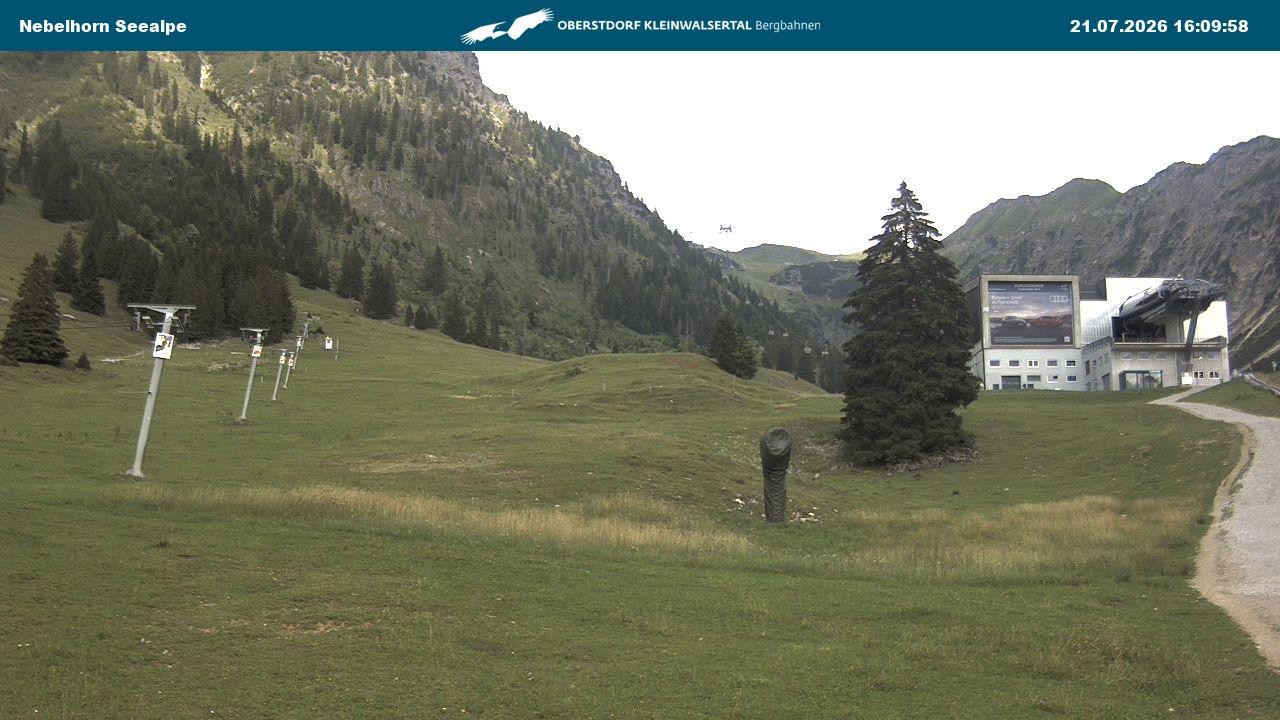 Archiv Foto Webcam Nebelhornbahn Mittelstation