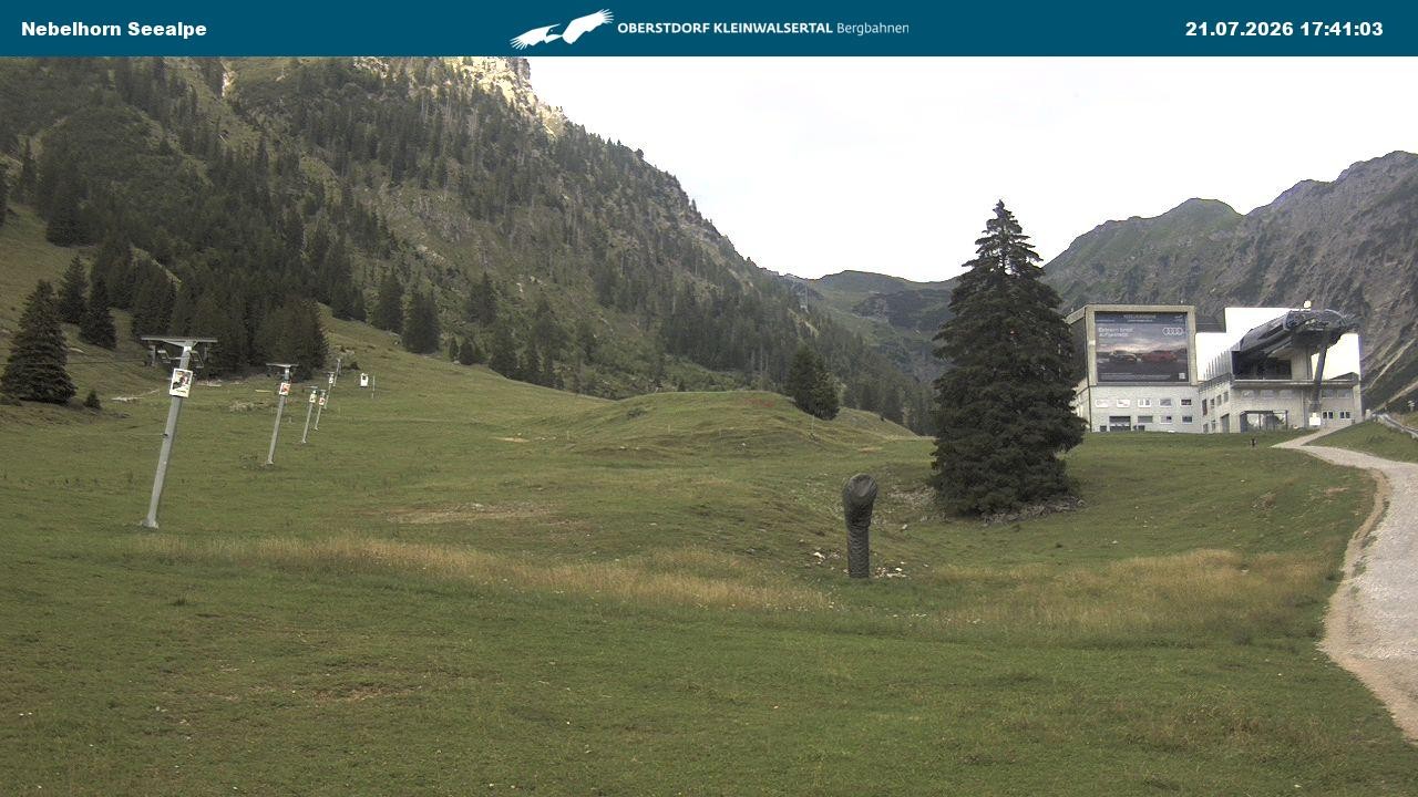 Archiv Foto Webcam Nebelhornbahn Mittelstation