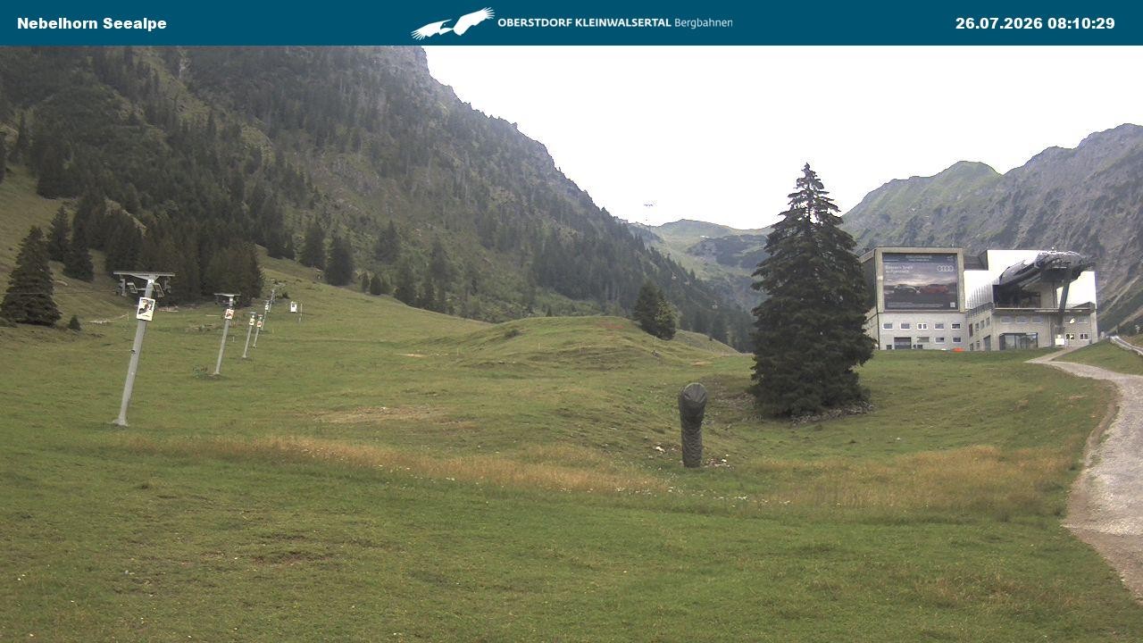 Archiv Foto Webcam Nebelhornbahn Mittelstation