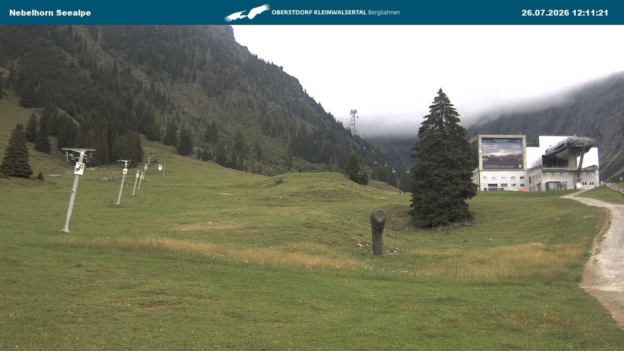 Archiv Foto Webcam Nebelhornbahn Mittelstation