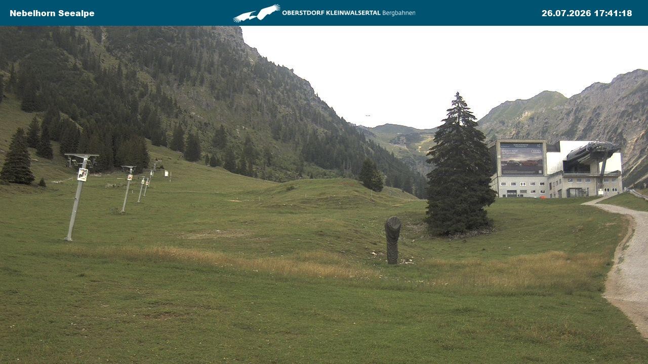 Archiv Foto Webcam Nebelhornbahn Mittelstation