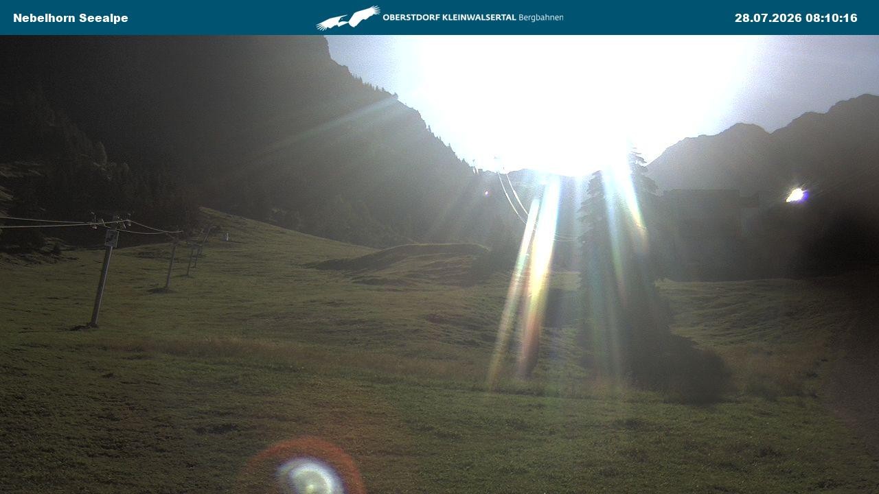 Archiv Foto Webcam Nebelhornbahn Mittelstation