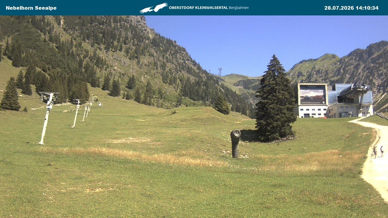 Archiv Foto Webcam Nebelhornbahn Mittelstation