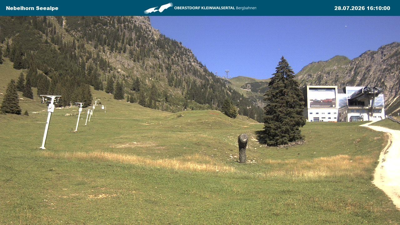 Archiv Foto Webcam Nebelhornbahn Mittelstation