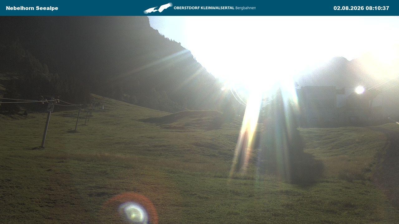 Archiv Foto Webcam Nebelhornbahn Mittelstation