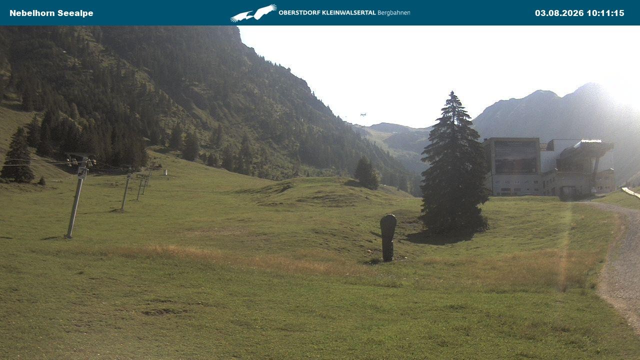 Archiv Foto Webcam Nebelhornbahn Mittelstation