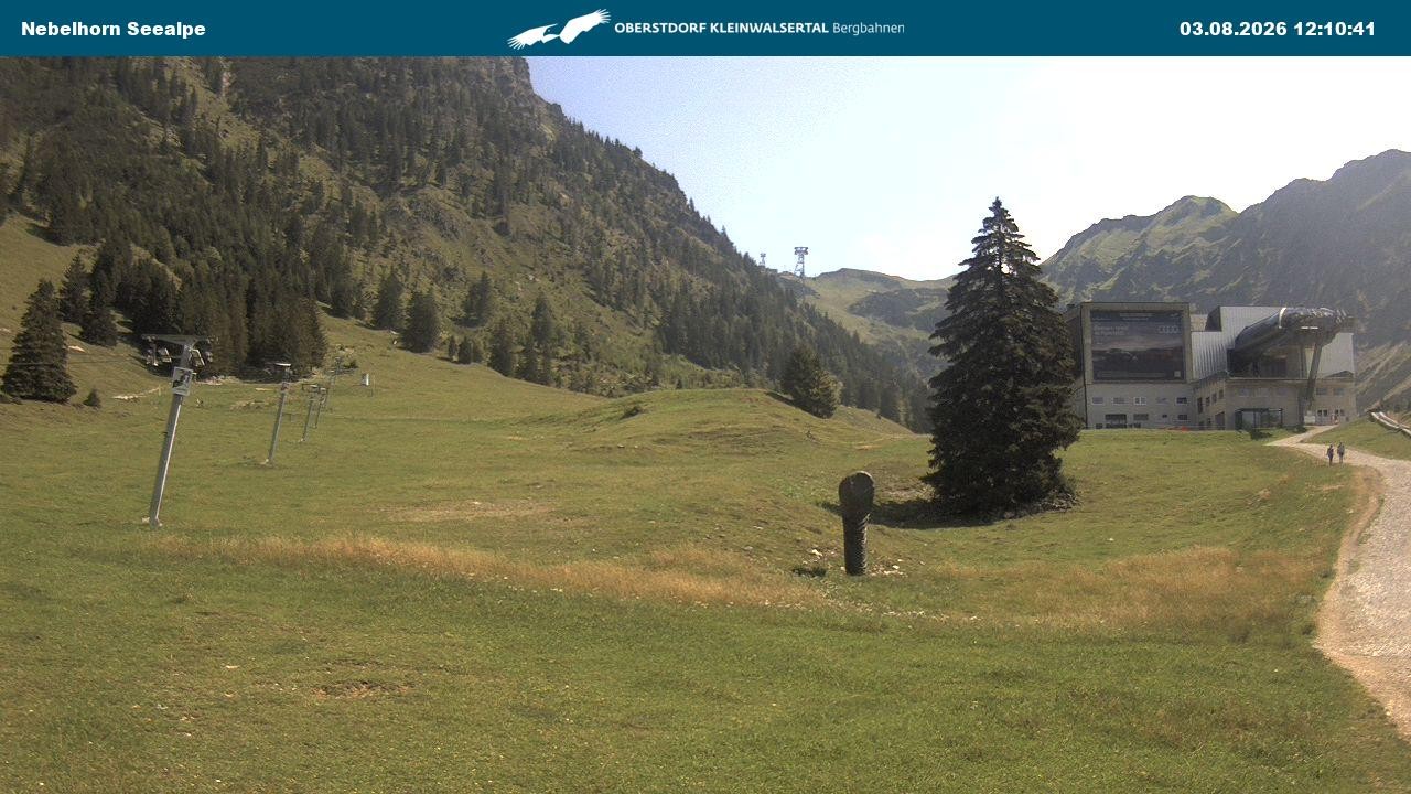 Archiv Foto Webcam Nebelhornbahn Mittelstation
