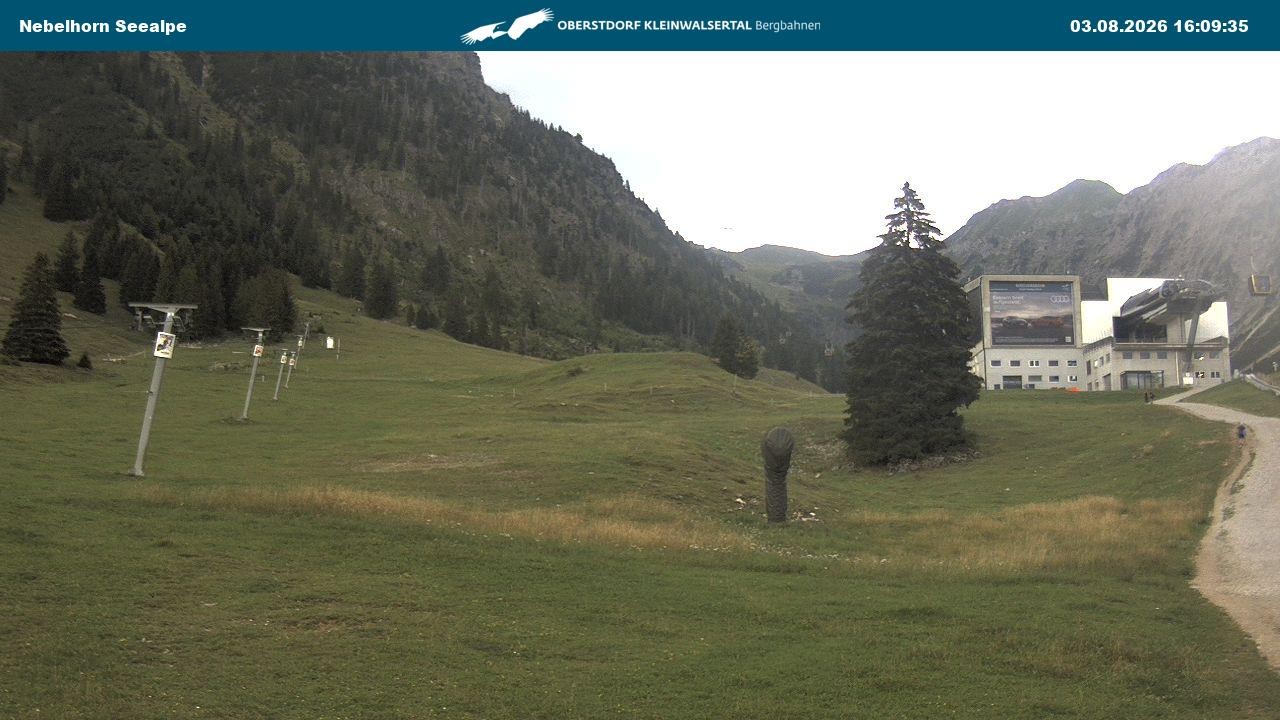 Archiv Foto Webcam Nebelhornbahn Mittelstation