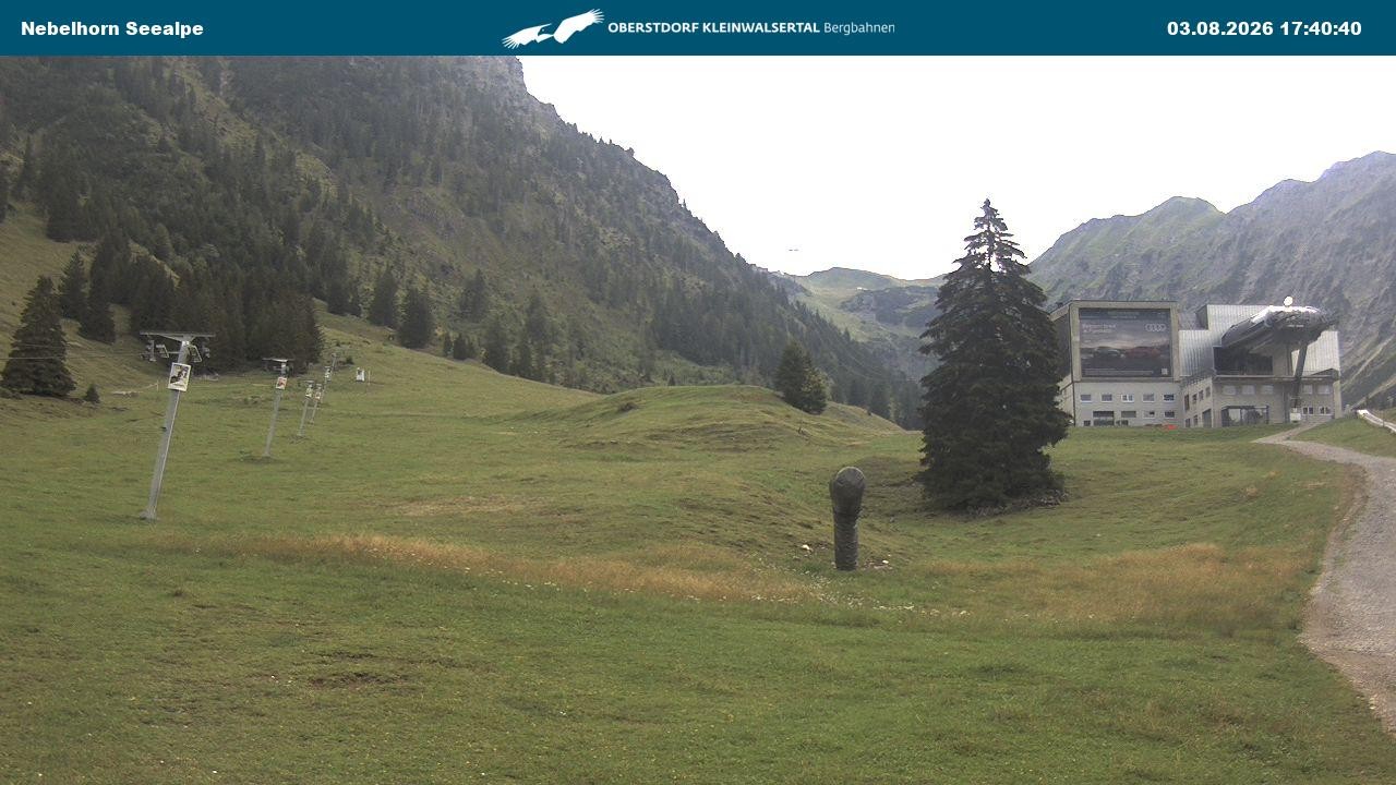 Archiv Foto Webcam Nebelhornbahn Mittelstation